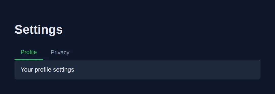 The page this code makes: A tab widget wired up with the correct roles and states