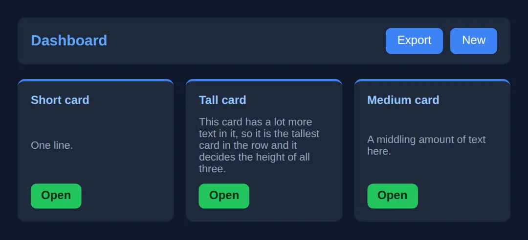The page this code makes: Every non-obvious line is commented with what it does and why